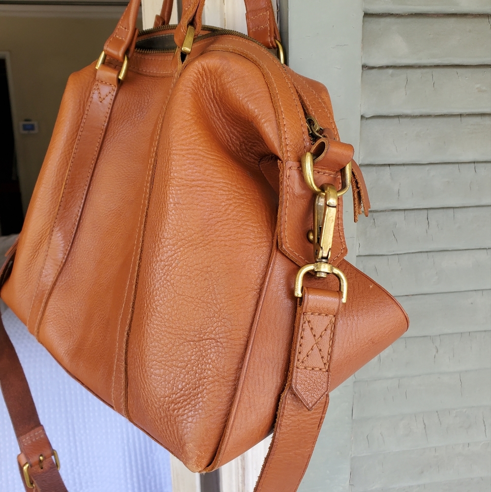 MADEWELL TAN LEATHER CROSSBODY / SHOULDER BAG
